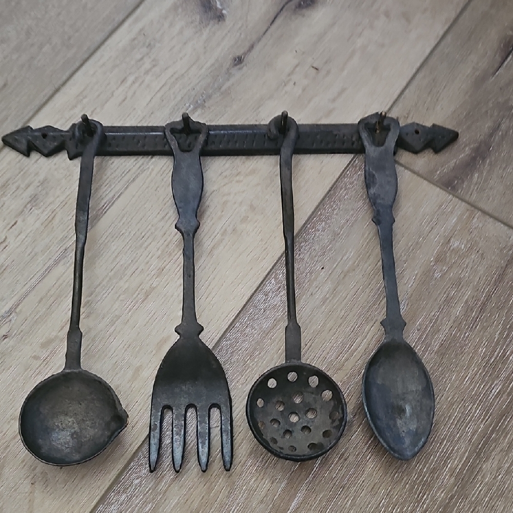 Vintage Cast Iron Utensil Set